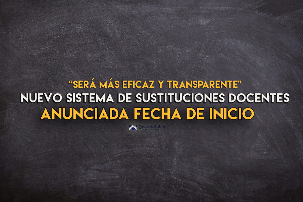 ¿Cuándo se pondrá en marcha el sistema de sustituciones docentes?