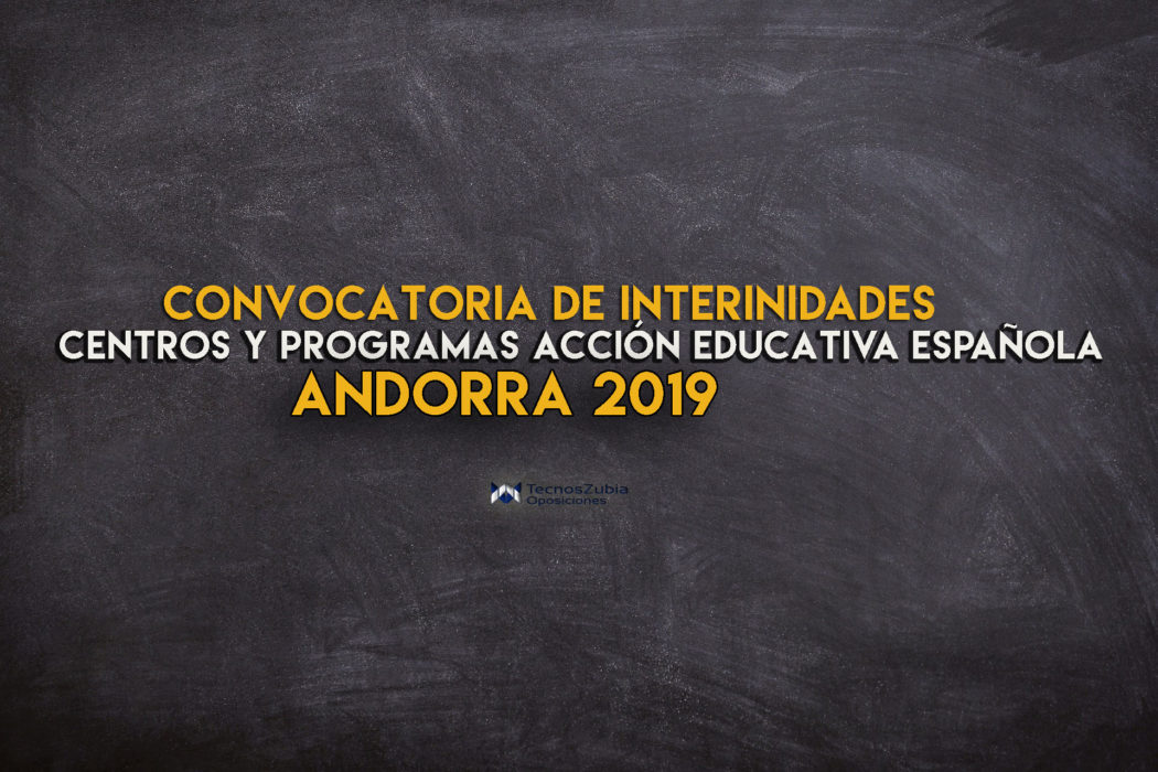 andorra 2019 convocatoria de interinidades