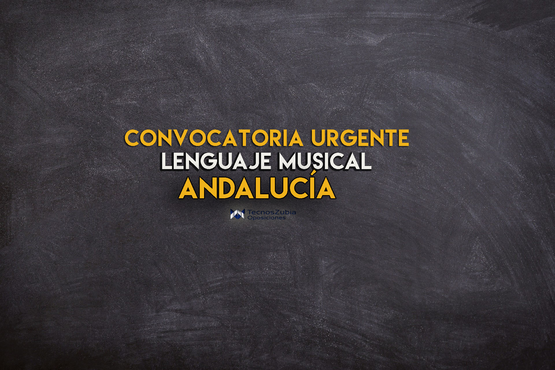 Convocatoria Urgente. Lenguaje musical. Andalucía.