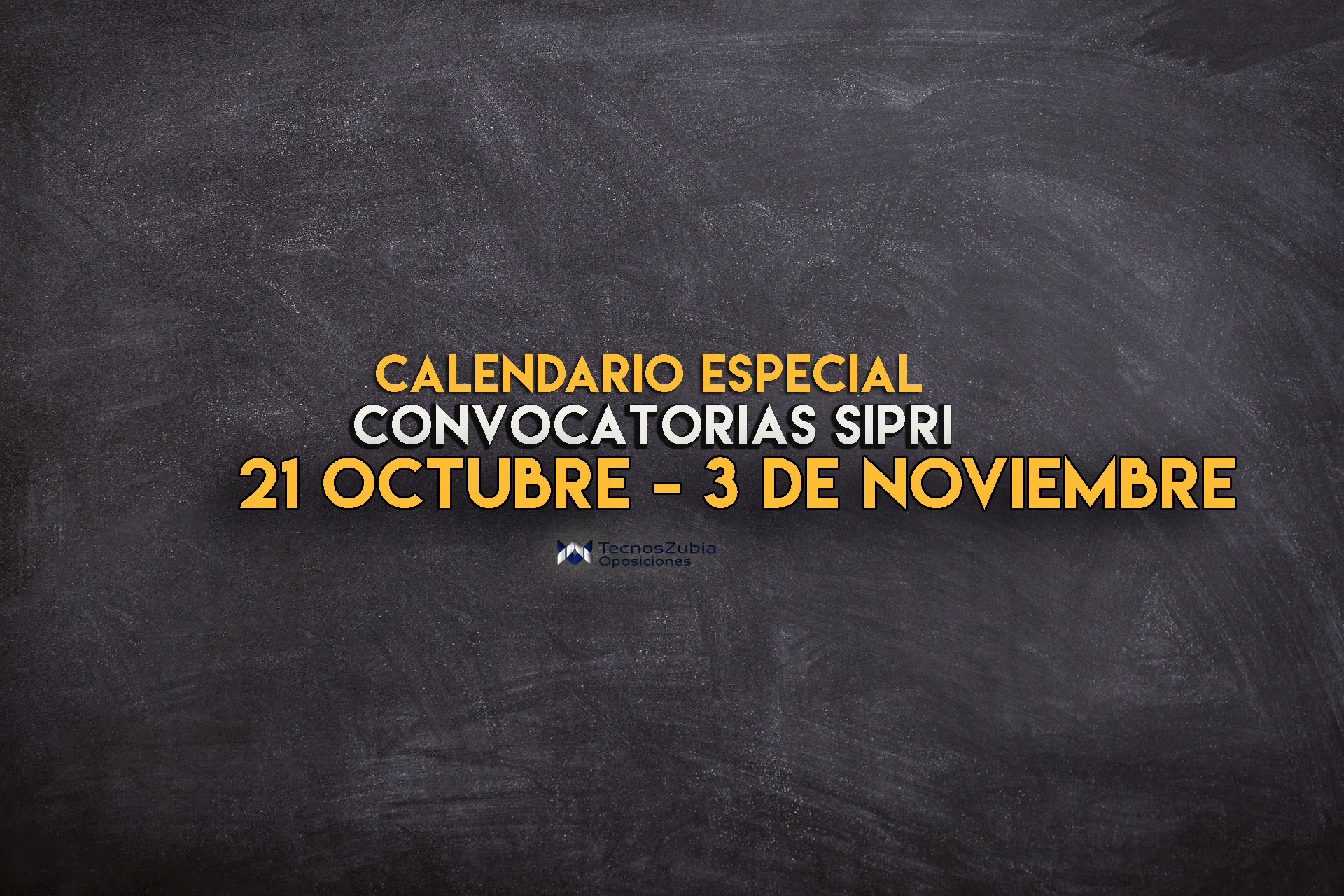 calendario especial convocatoria SIPRI