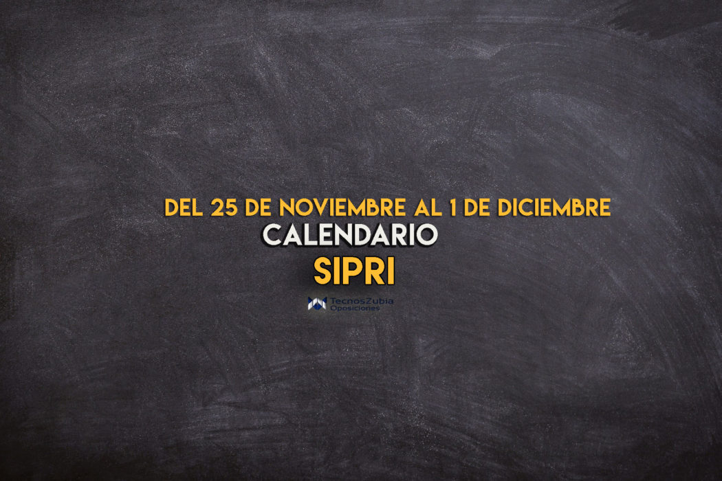 calendario sipri 25 noviembre 1 diciembre