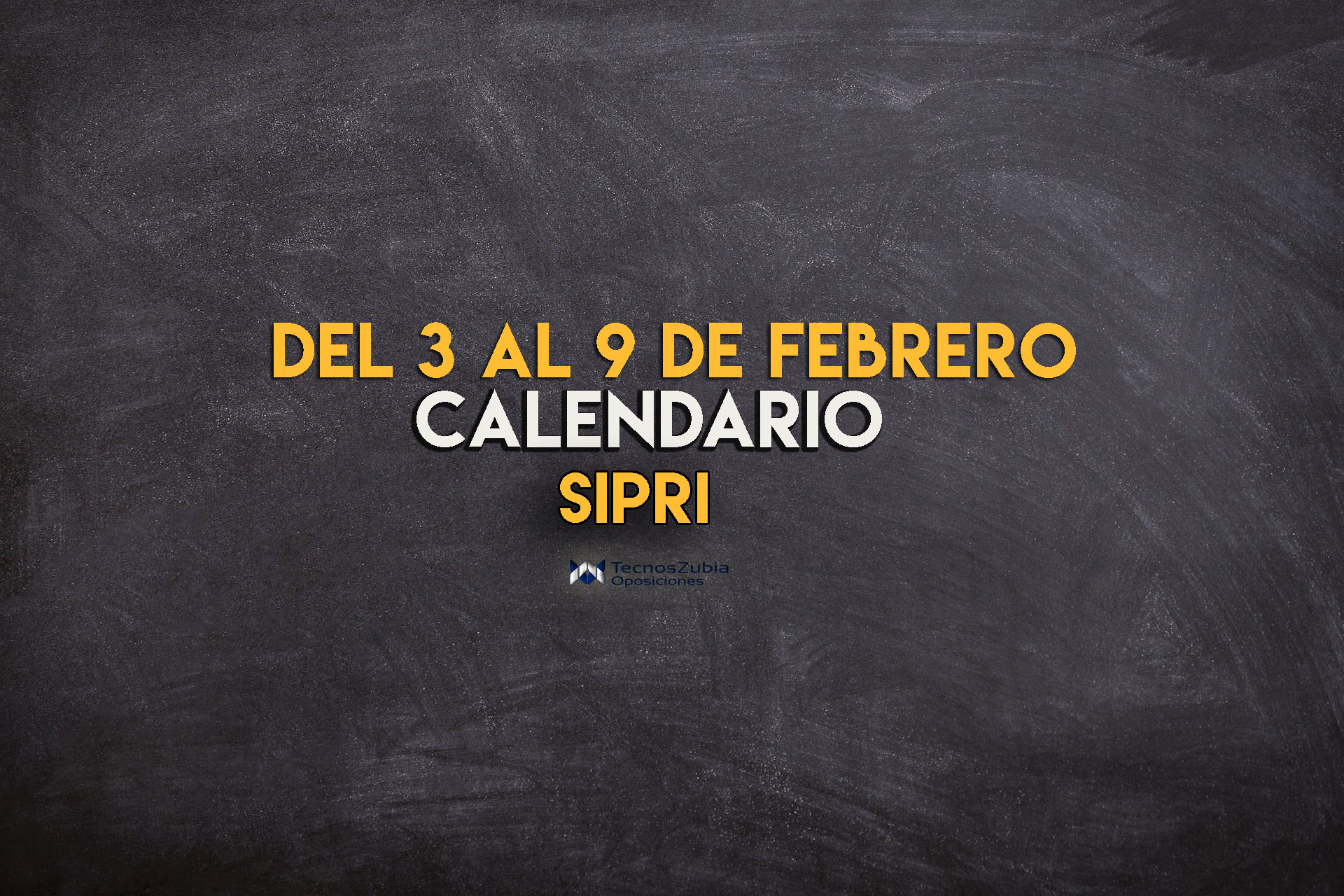 Calendario SIPRI 3-9-feb