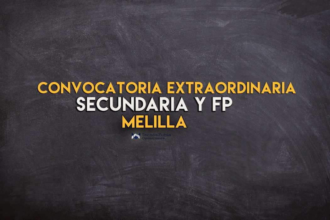 melilla convocatoria extraordinaria