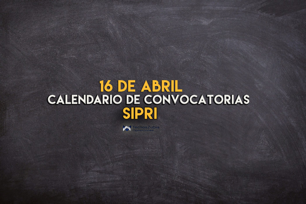 Calendario SIPRI 16 de abril
