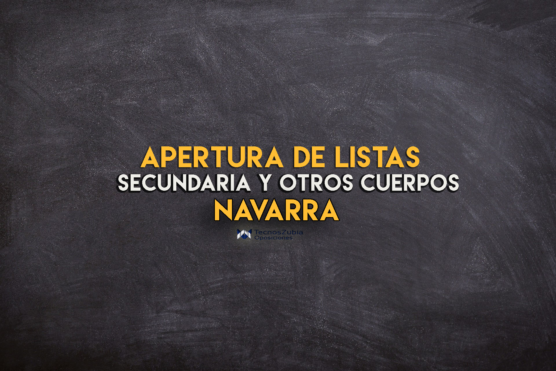 apertura de listas secundaria y otros cuerpos navarra