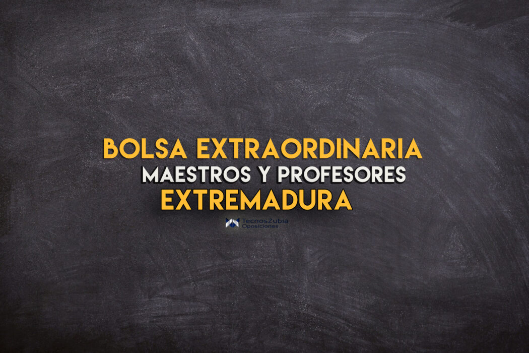 bolsa extraordinaria maestros y profesores extremadura