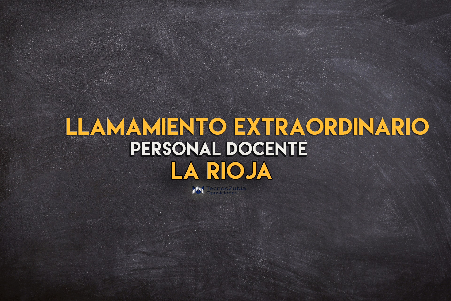 llamamiento extraordinario personal docente la rioja