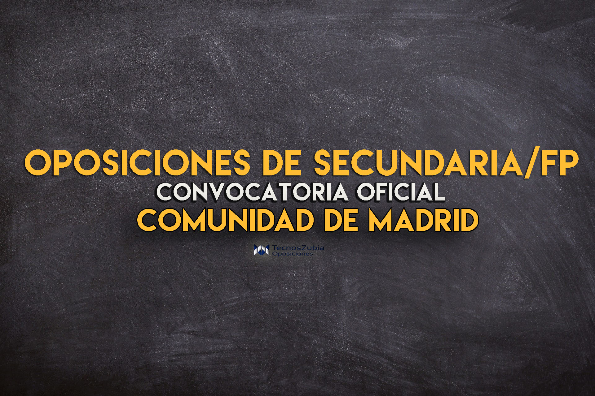 Convocatoria oficial Comunidad Madrid. Oposiciones 2021 secundaria.