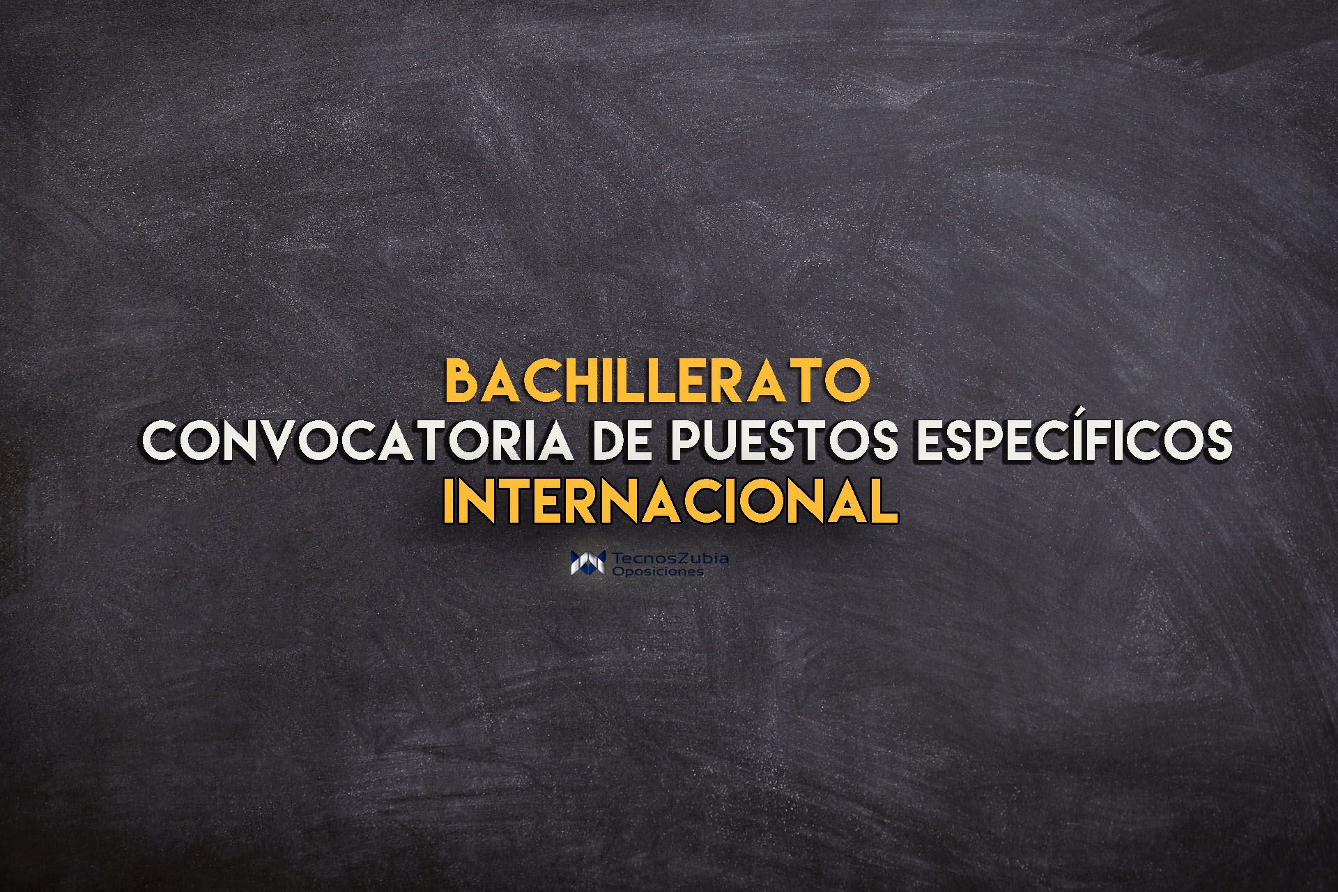 Convocatoria de puestos específicos bachillerato internacional