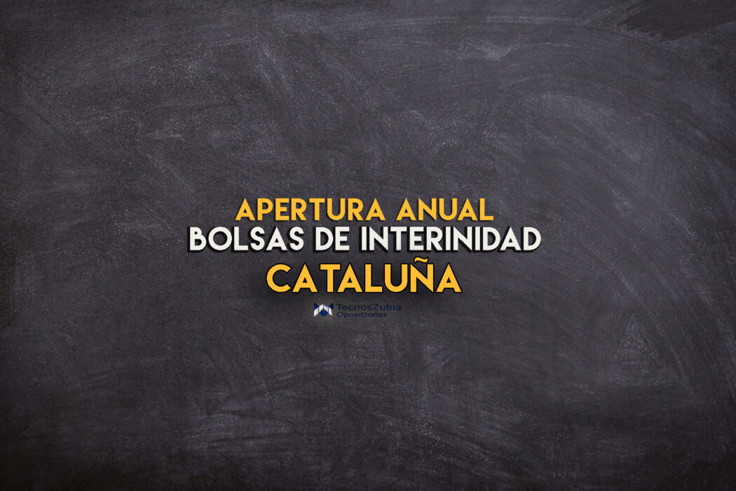 apertura anual bolsas de interinidad cataluña