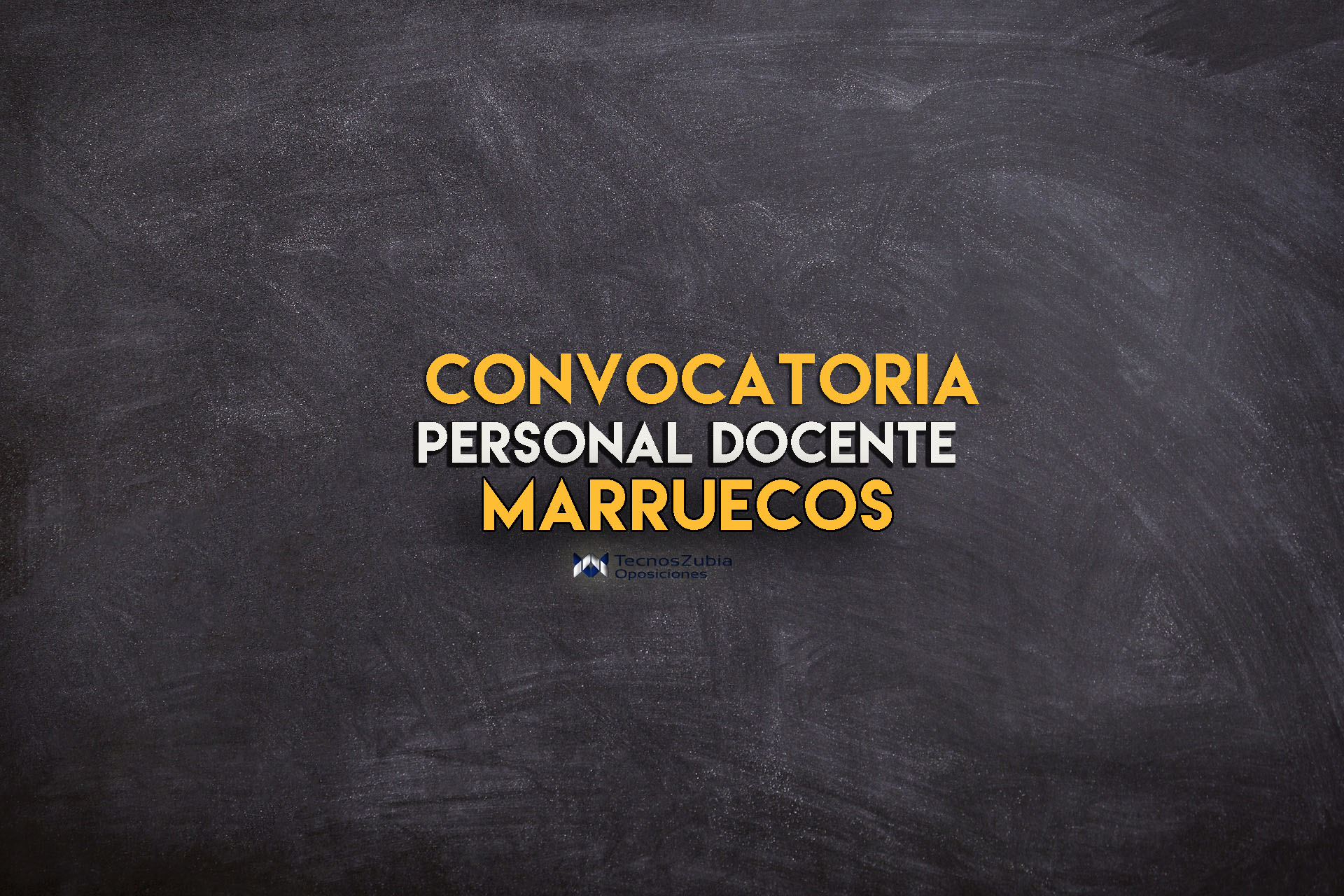 Convocatoria personal docente Marruecos