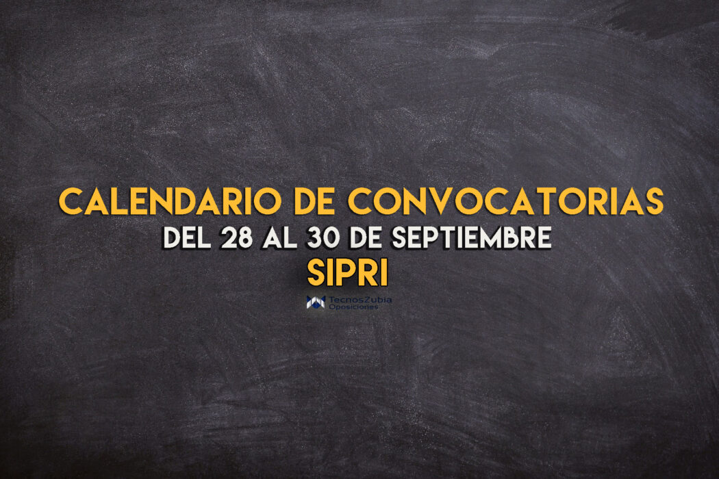 calendario sipri convocatorias 28-30 septiembre