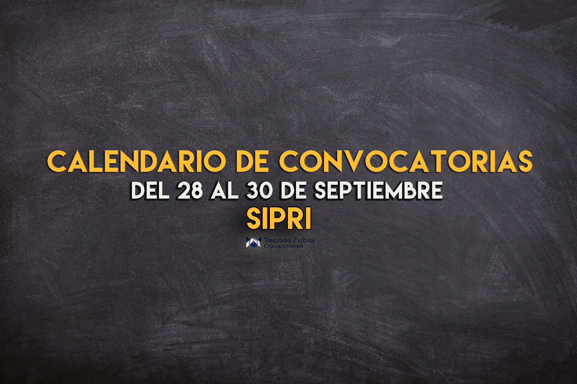 calendario sipri convocatorias 28-30 septiembre