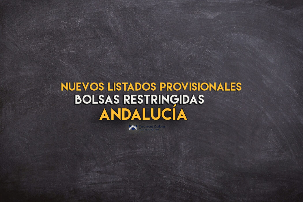 Nuevos listados provisionales Andalucia