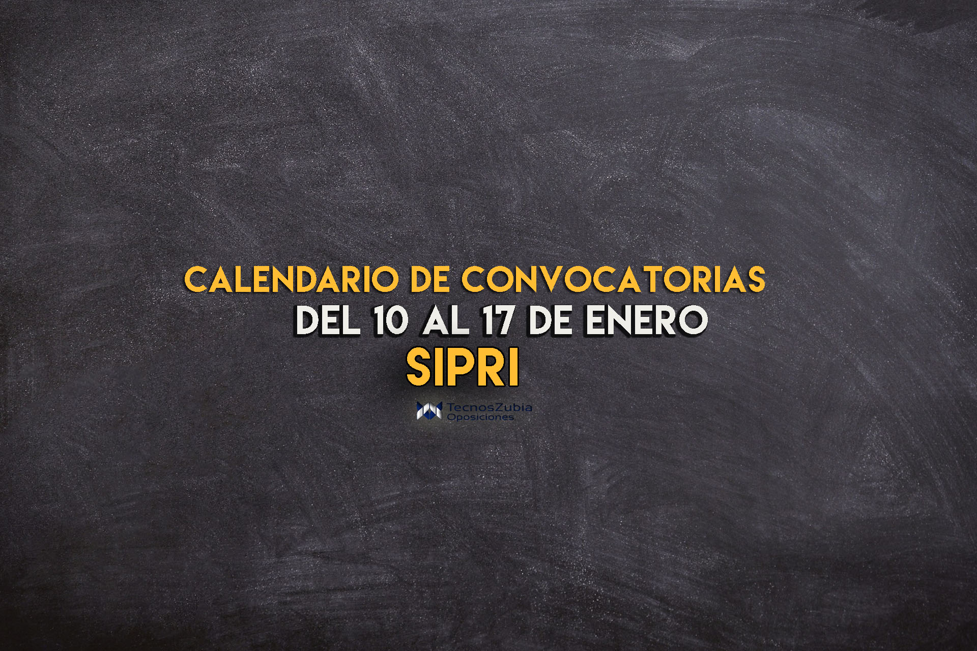 calendario convocatorias 10-17 enero SIPRI