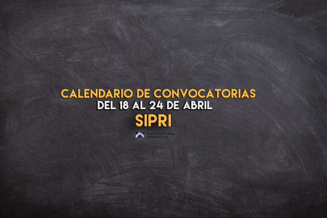 calendario SIPRI 18 al 24 de abril