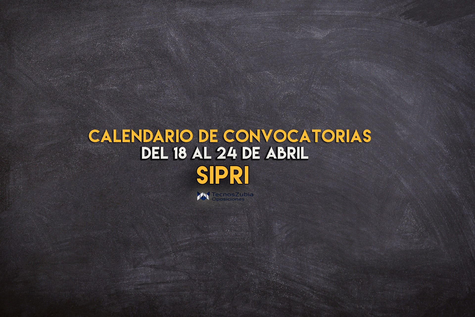 calendario SIPRI 18 al 24 de abril