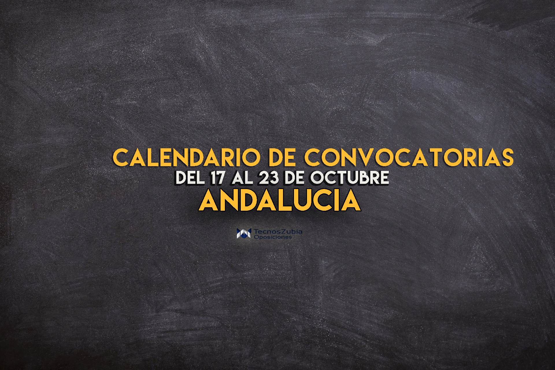 Calendario de convocatorias 17-23 octubre