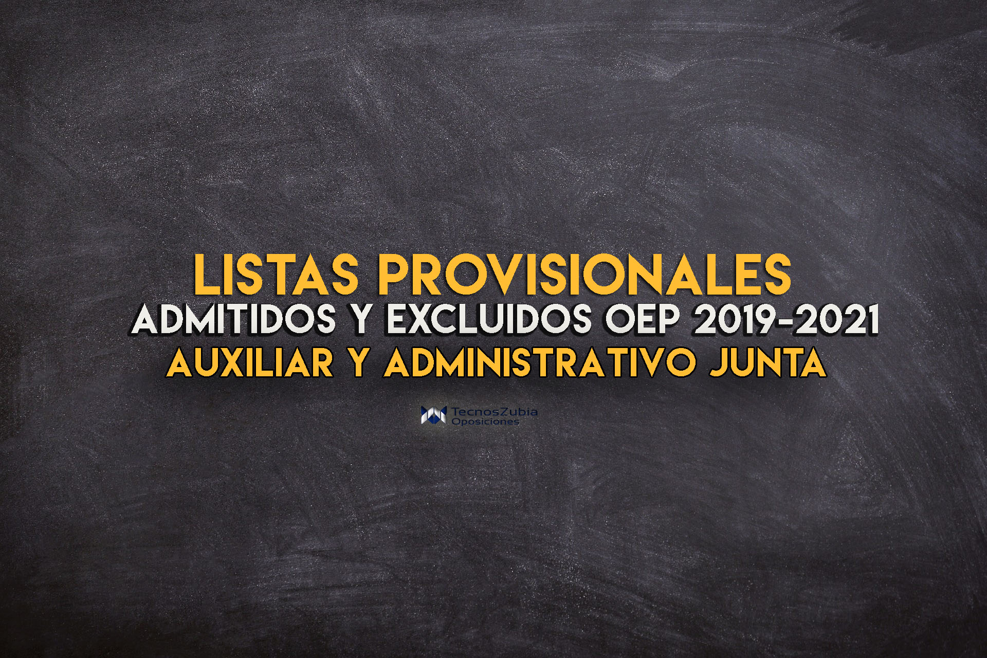 Listas provisionales admitidos OEP 2019-2021