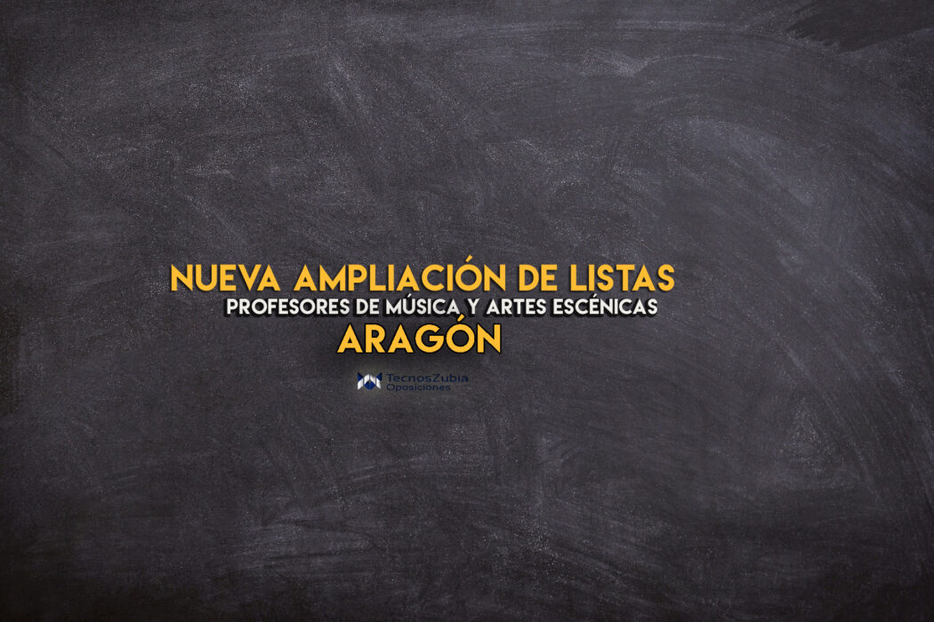 Aragón. Nueva ampliación. Profesores de música.