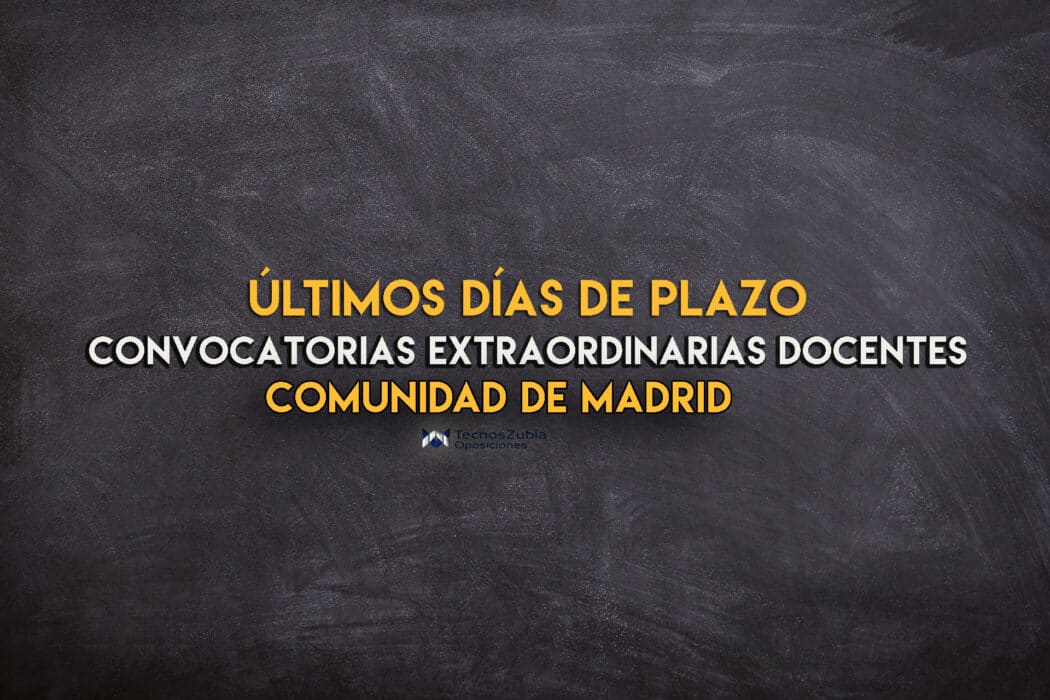 Últimos dias de plazo MADRID