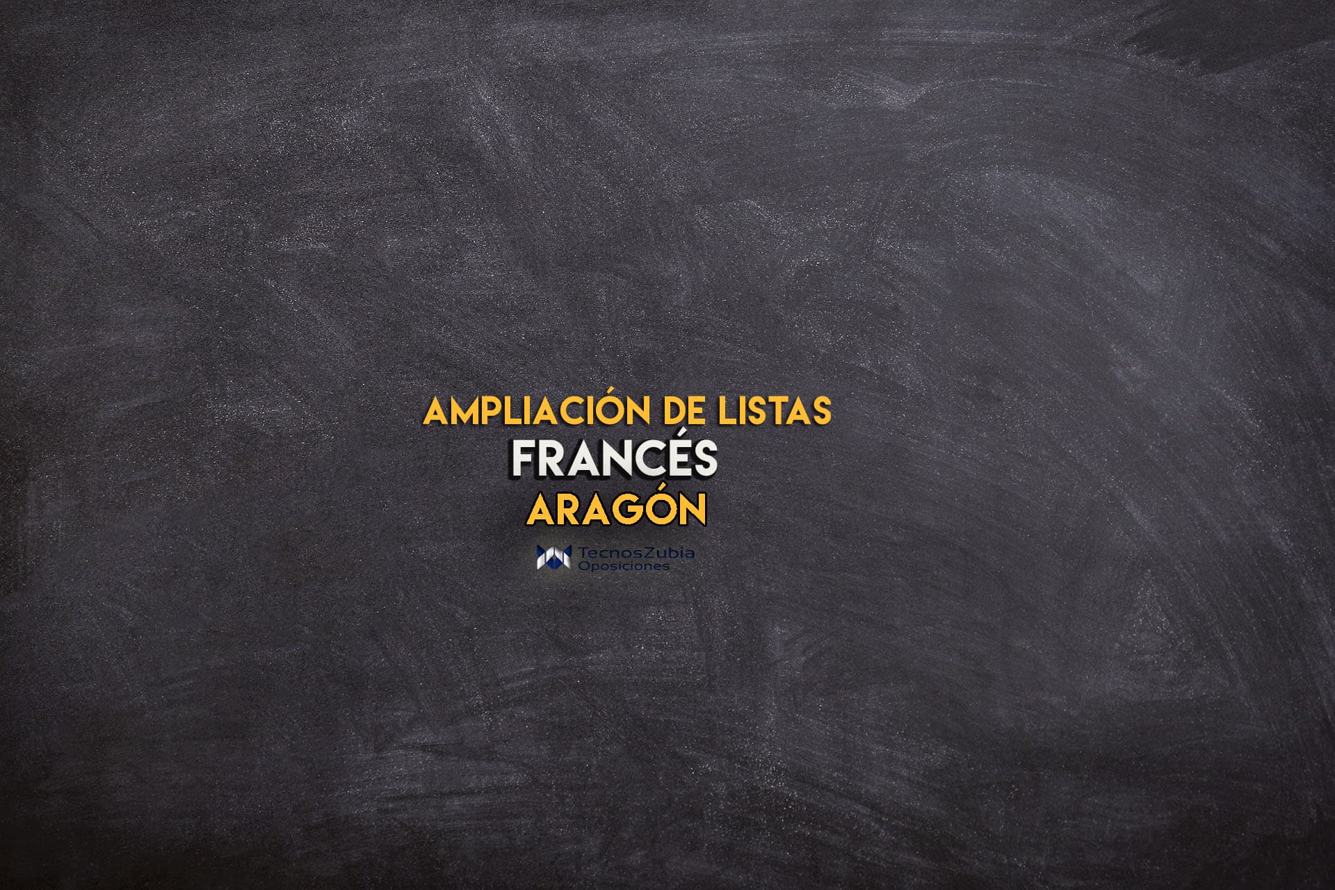 ampliación de listas francés. Aragón.