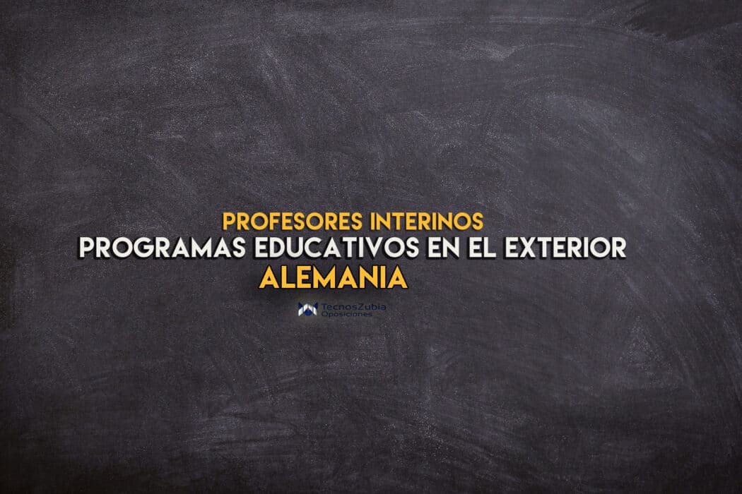 Programas Alemania 2023. Profesores interinos.