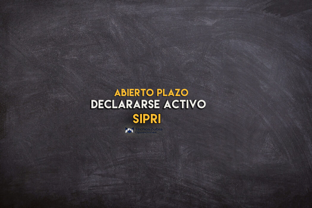 SIPRI abierto plazo declararse activo