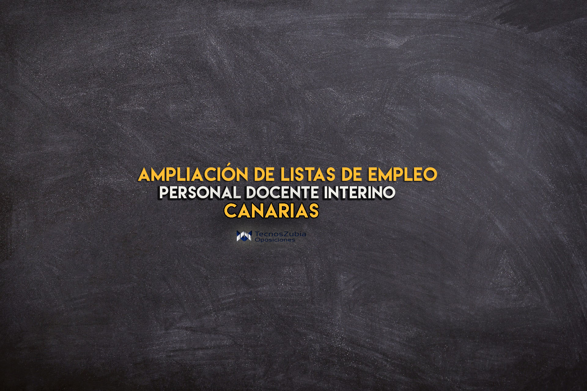 Ampliación listas de empleo. Personal docente interino. Canarias.