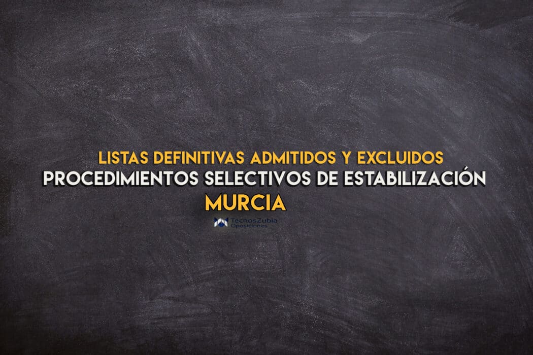 Murcia procedimiento selectivo estabilización