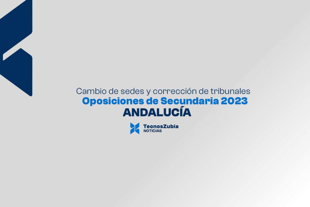corrección oposiciones secundaria Andalucía 2023