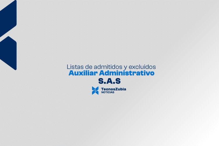 Oposiciones de Auxiliar Administrativo del S.A.S: listados provisionales de admitidos y excluidos