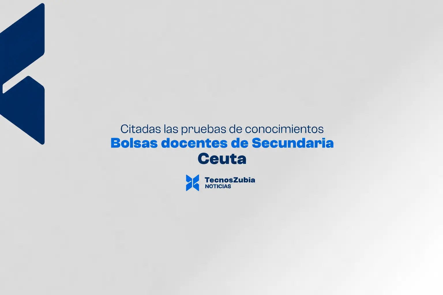 Ceuta cita el 22 de octubre las pruebas de cinco especialidades de las bolsas de Secundaria