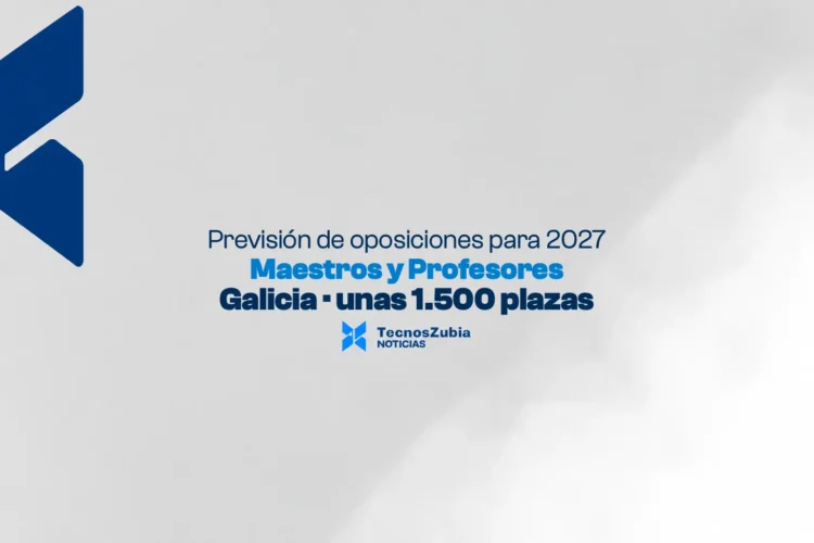 Galicia prevé alrededor de 1.500 plazas docentes para las oposiciones de 2027